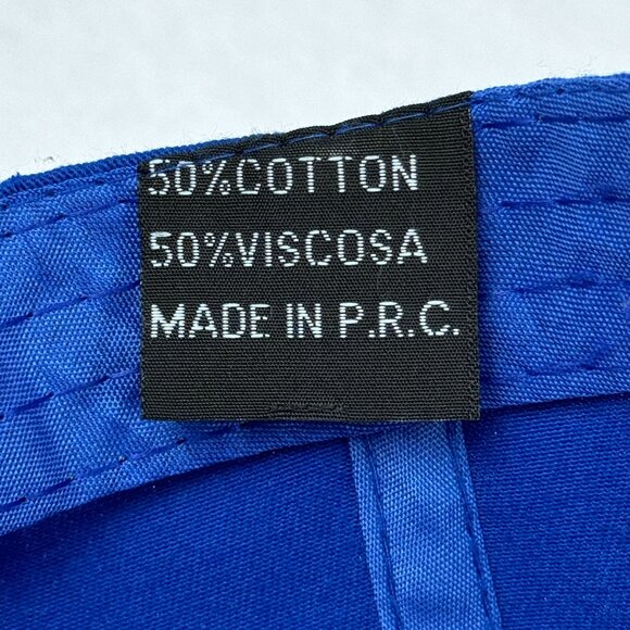 Italia Embroidered Blue Baseball Cap Adjustable Hook and Loop Italy Hat OSFM - Picture 7 of 9